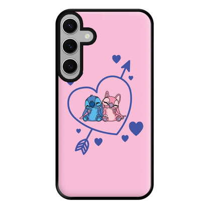 Arrow Heart - Pink Alien Phone Case for Galaxy S24FE