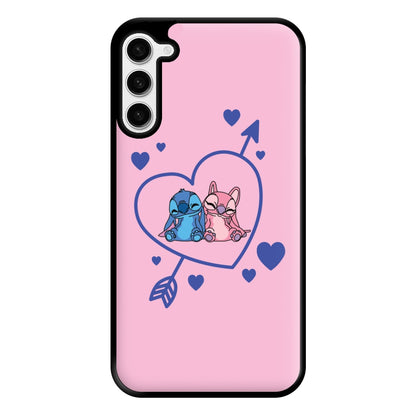 Arrow Heart - Pink Alien Phone Case for Galaxy S23 Plus