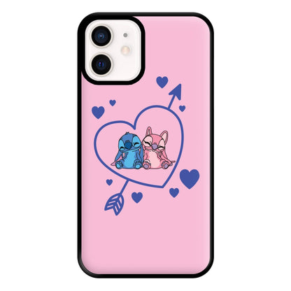 Arrow Heart - Pink Alien Phone Case for iPhone 13 Mini