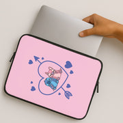 Arrow Heart - Pink Alien Laptop Sleeve 2