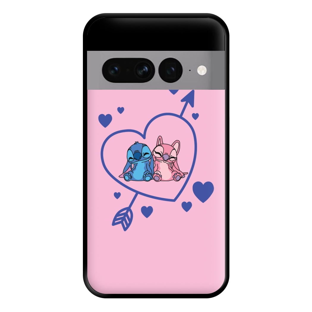 Arrow Heart - Pink Alien Phone Case for Google Pixel 7 Pro