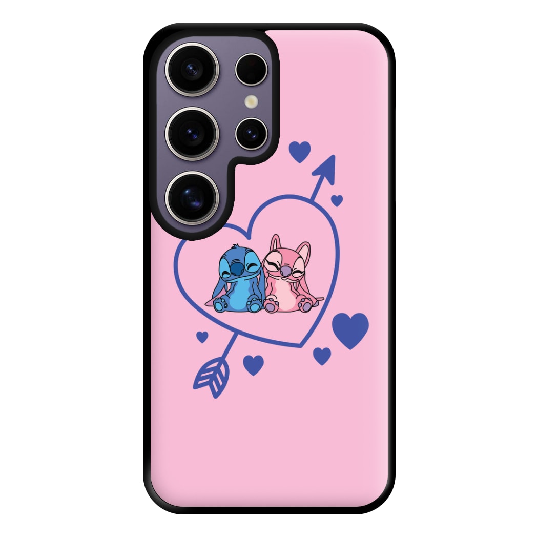 Arrow Heart - Pink Alien Phone Case for Galaxy S25 Ultra