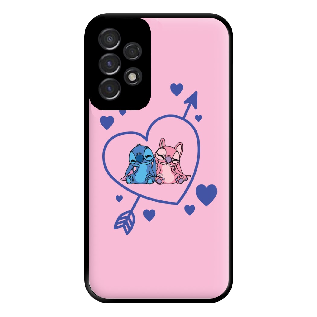 Arrow Heart - Pink Alien Phone Case for Galaxy A53