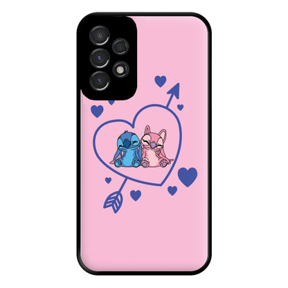 Arrow Heart - Pink Alien Phone Case for Galaxy A53