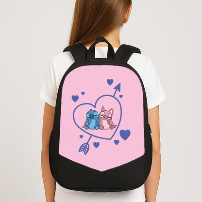 Arrow Heart - Pink Alien School Bag