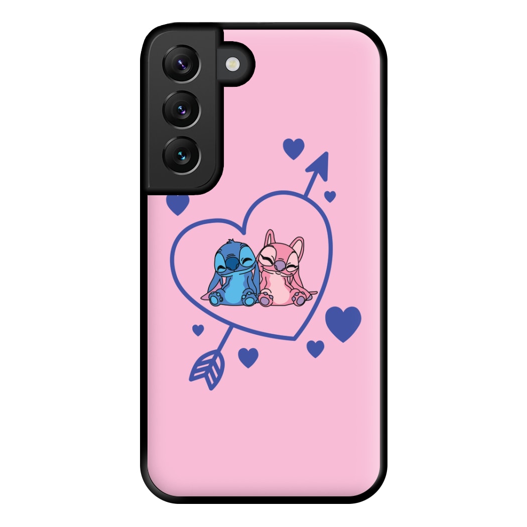 Arrow Heart - Pink Alien Phone Case for Galaxy S22 Plus