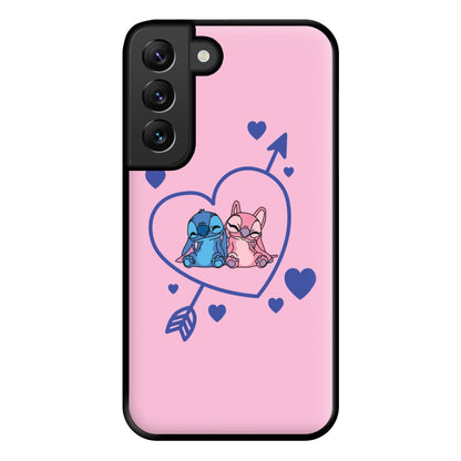 Arrow Heart - Pink Alien Phone Case for Galaxy S22 Plus