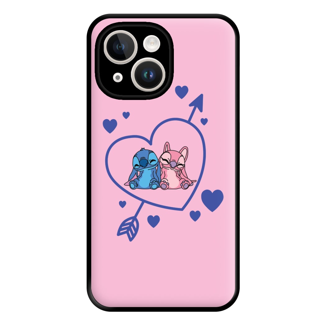 Arrow Heart - Pink Alien Phone Case for iPhone 14 Plus