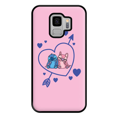 Arrow Heart - Pink Alien Phone Case for Galaxy S9 Plus