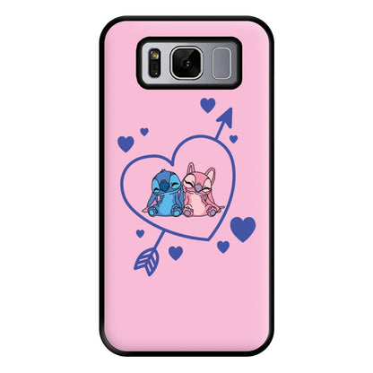 Arrow Heart - Pink Alien Phone Case for Galaxy S8 Plus