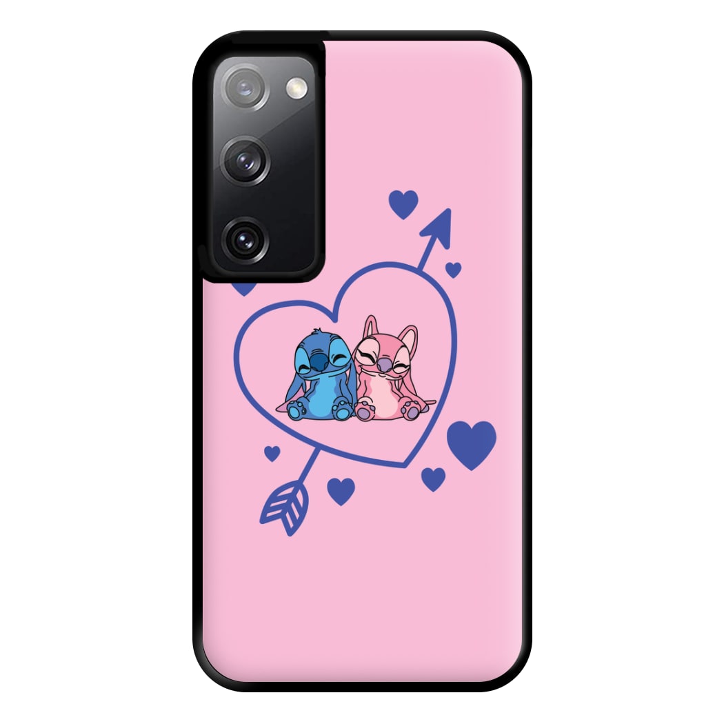 Arrow Heart - Pink Alien Phone Case for Galaxy S20