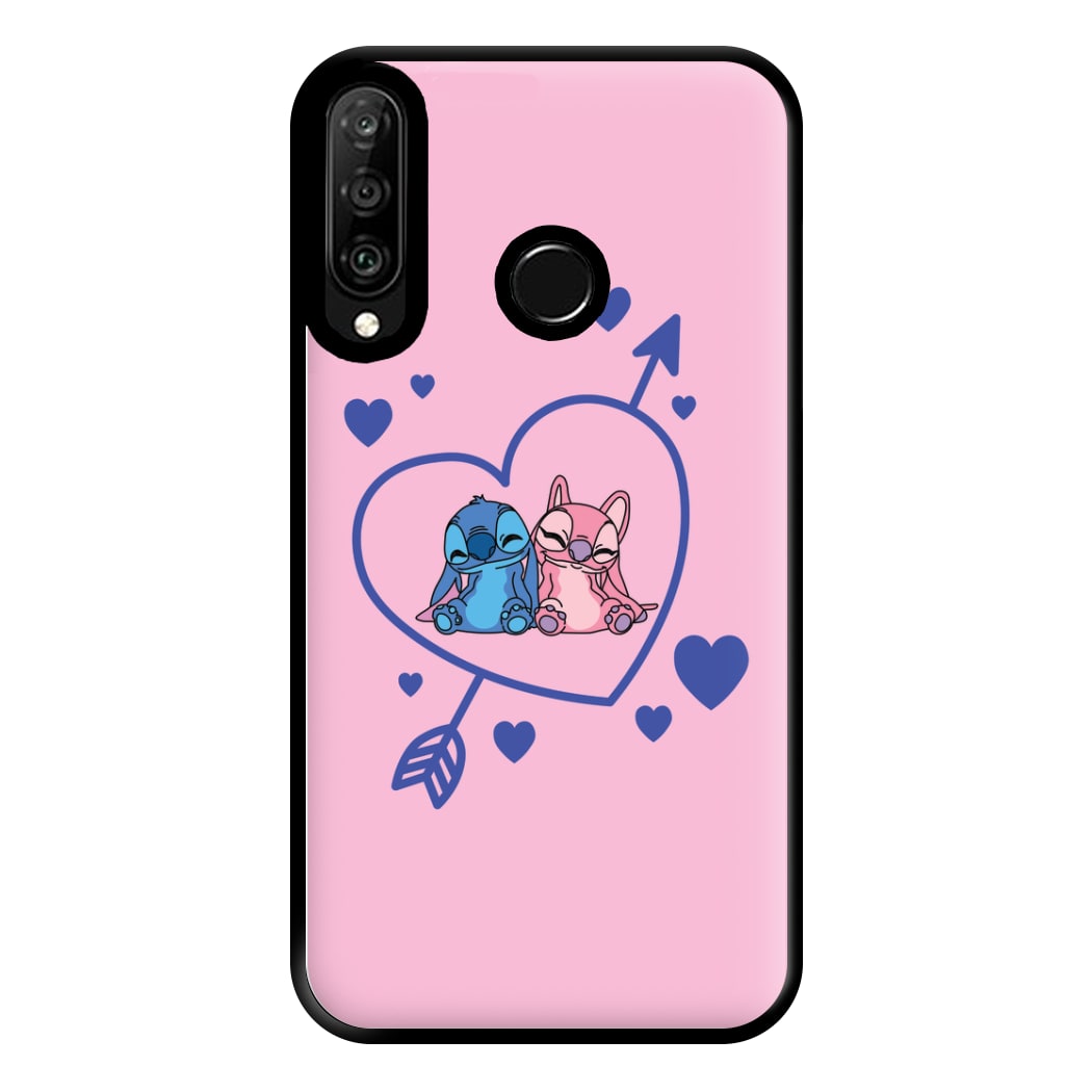 Arrow Heart - Pink Alien Phone Case for Huawei P30 Lite