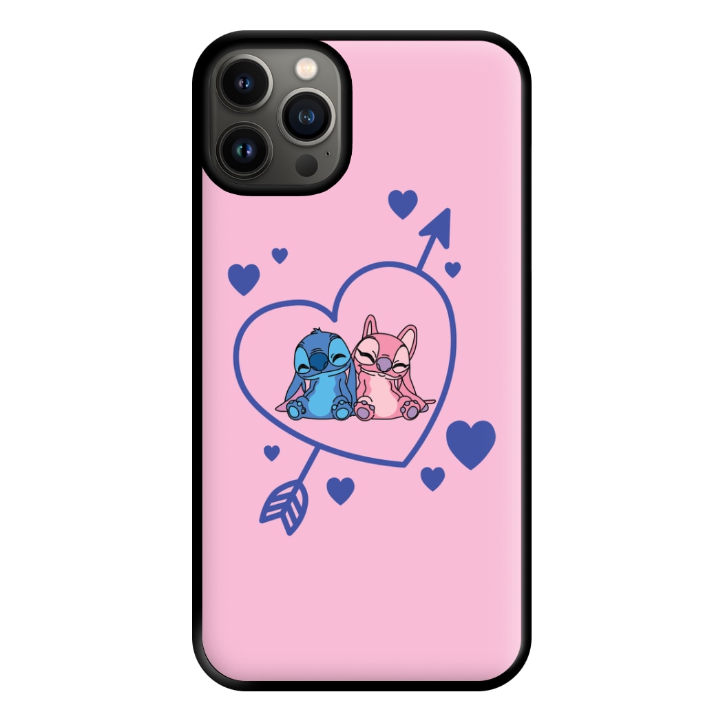 Arrow Heart - Pink Alien Phone Case for iPhone 13