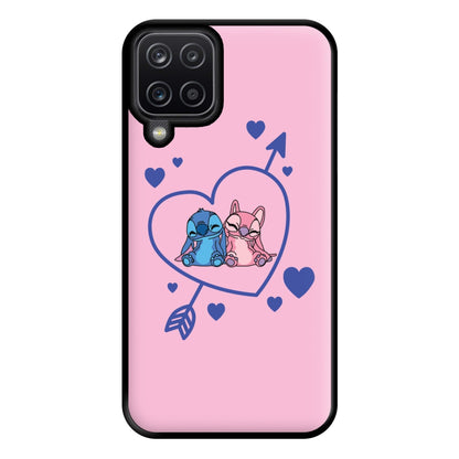 Arrow Heart - Pink Alien Phone Case for Galaxy A12