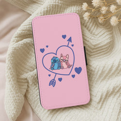 Arrow Heart - Pink Alien Wallet Phone Case