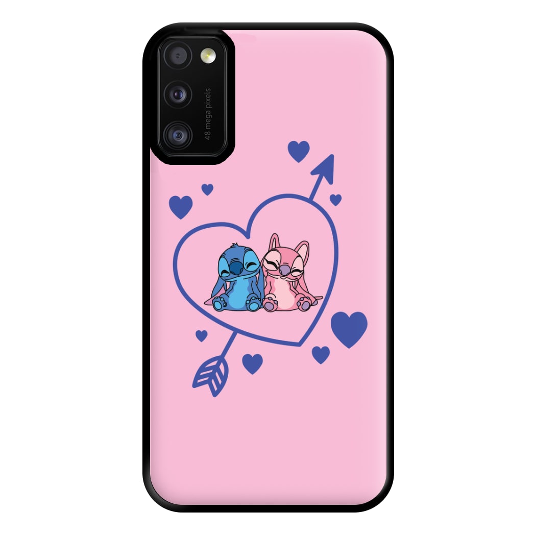 Arrow Heart - Pink Alien Phone Case for Galaxy A41