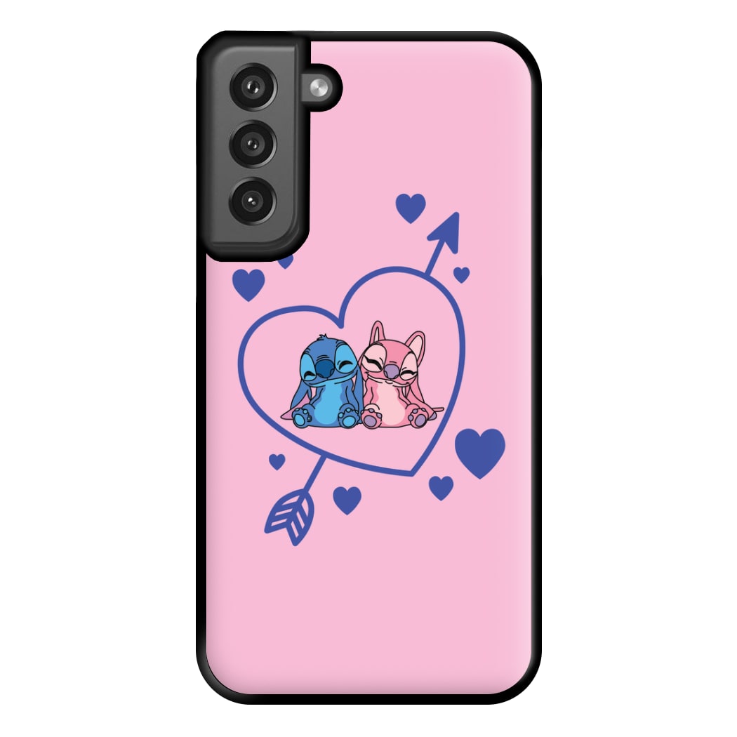 Arrow Heart - Pink Alien Phone Case for Galaxy S21FE