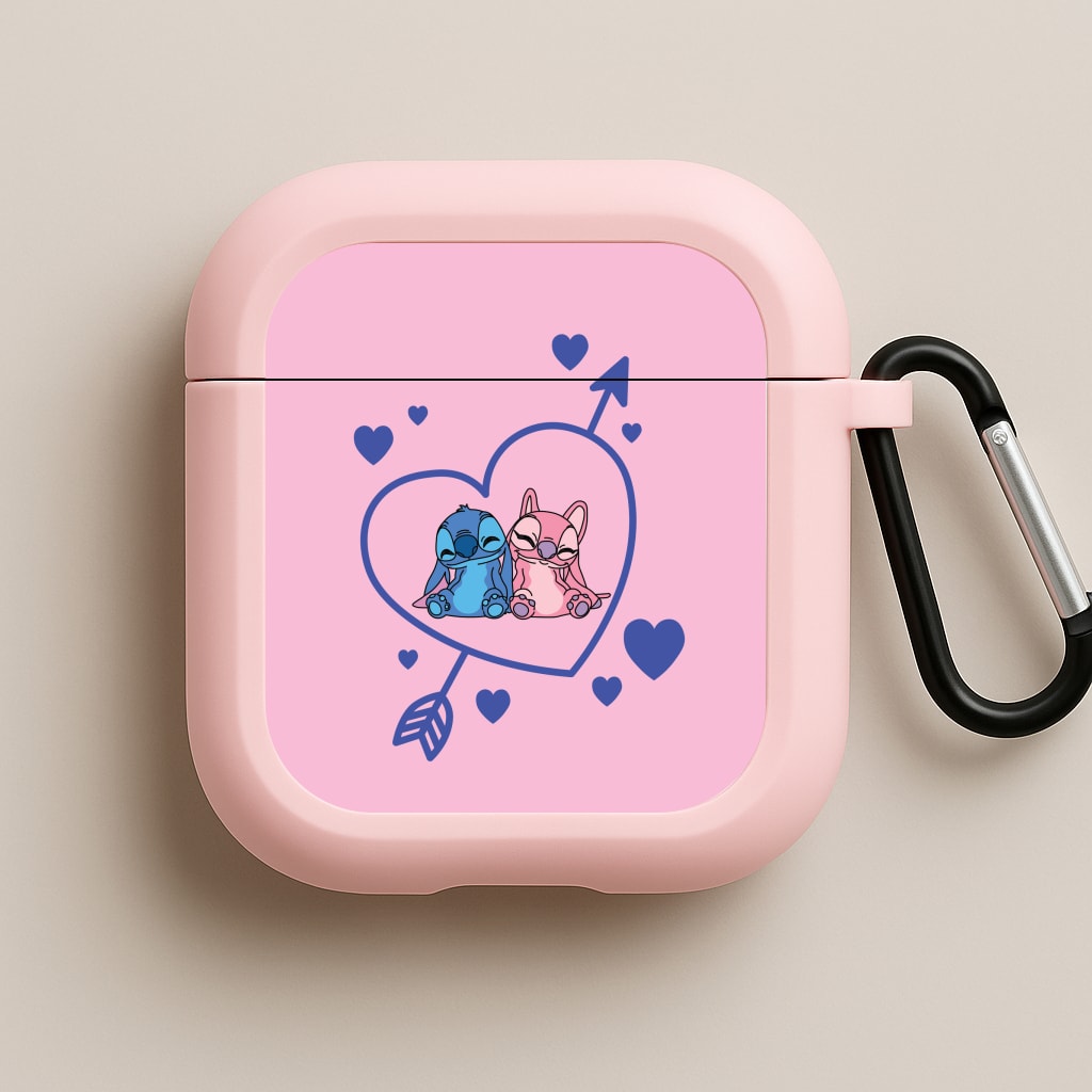Arrow Heart - Pink Alien Pink AirPods Case