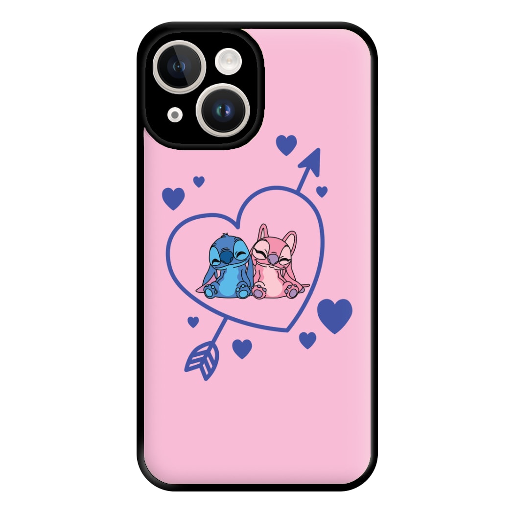 Arrow Heart - Pink Alien Phone Case for iPhone 14