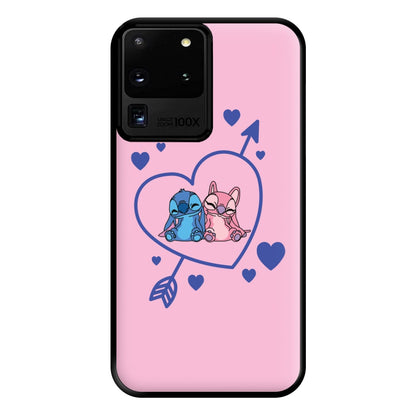 Arrow Heart - Pink Alien Phone Case for Galaxy S20 Ultra