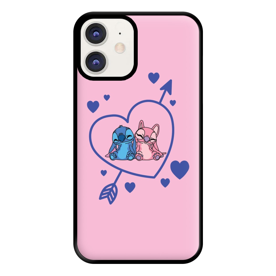 Arrow Heart - Pink Alien Phone Case for iPhone 12 / 12 Pro