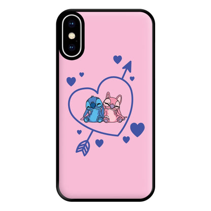 Arrow Heart - Pink Alien Phone Case for iPhone XS Max