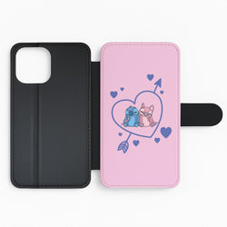 Arrow Heart - Pink Alien Flip Phone Case