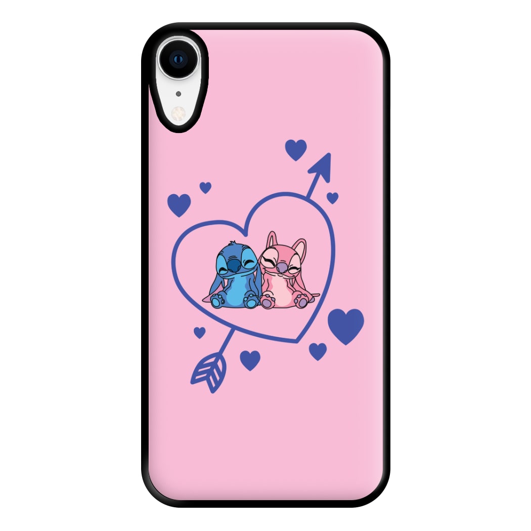 Arrow Heart - Pink Alien Phone Case for iPhone XR