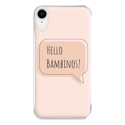 Hello Bambinos - FND Phone Case for iPhone XR