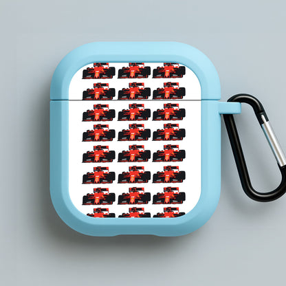 F1 Car Collage Blue AirPods Case