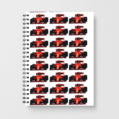 F1 Car Collage Notebook