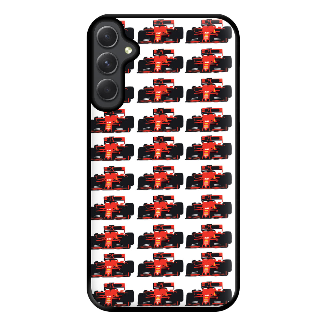 F1 Car Collage Phone Case for Galaxy A34