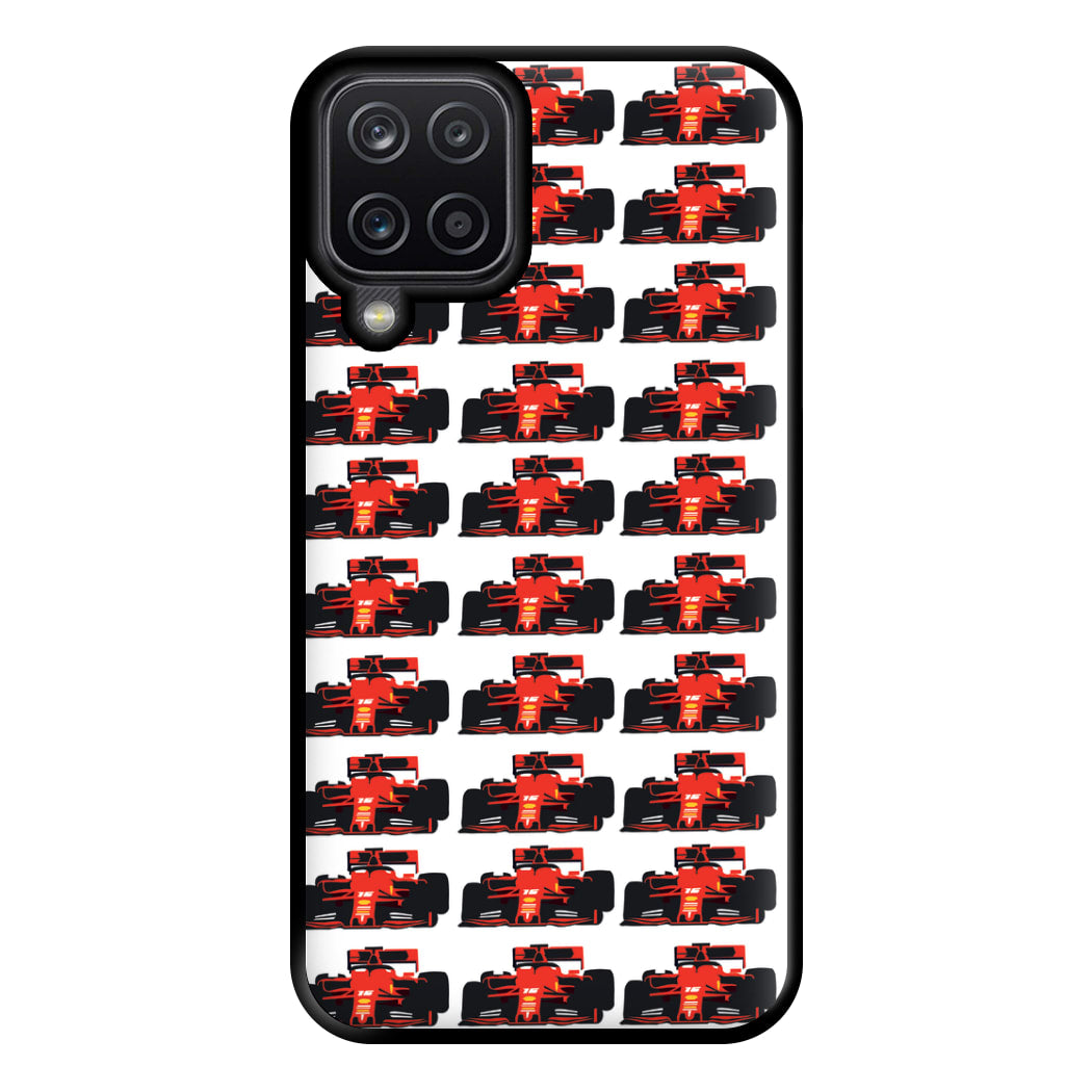 F1 Car Collage Phone Case for Galaxy A12