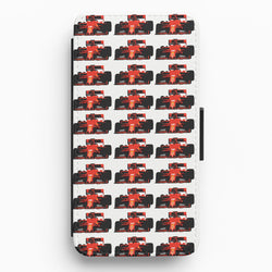 F1 Car Collage Flip / Wallet Phone Case