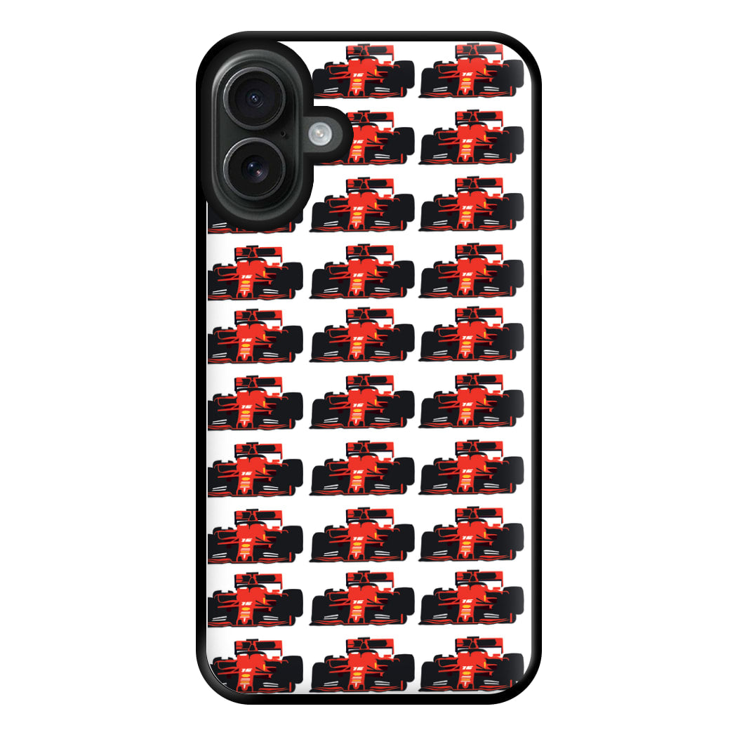 F1 Car Collage Phone Case for iPhone 16 Plus