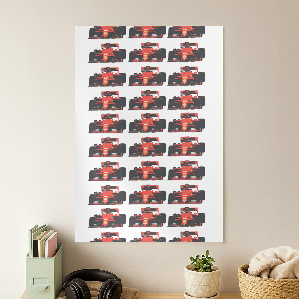 F1 Car Collage Poster