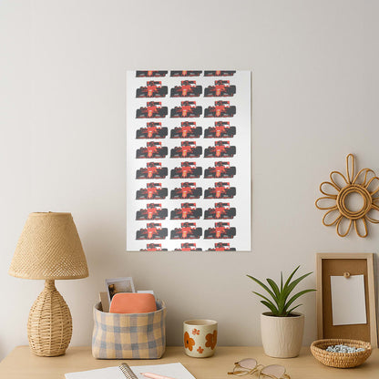 F1 Car Collage Art Print