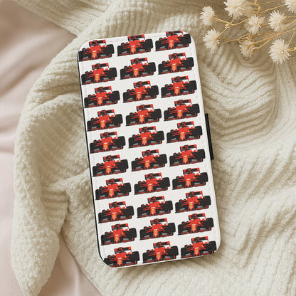 F1 Car Collage Wallet Phone Case