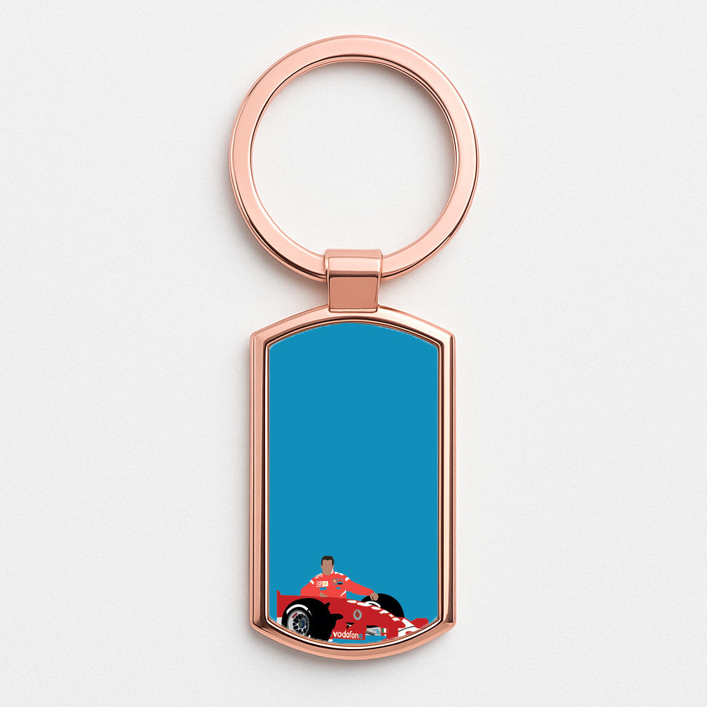 Schumaker - F1 Rose Gold Keyring