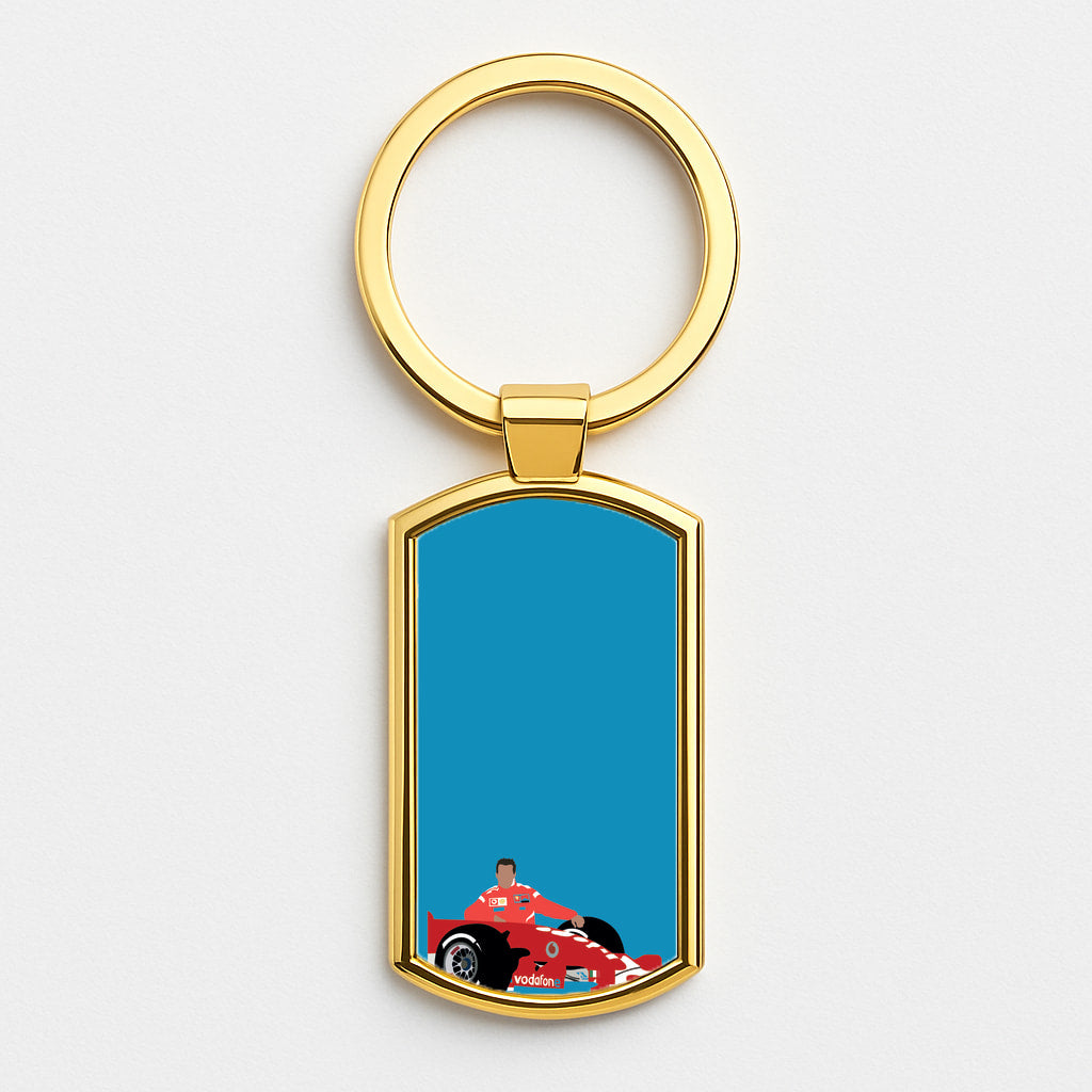 Schumaker - F1 Gold Keyring