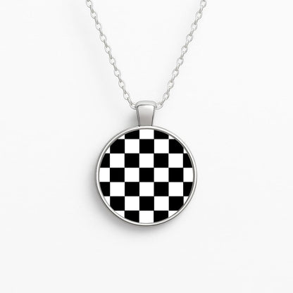 Race Flag - F1 Circle Necklace