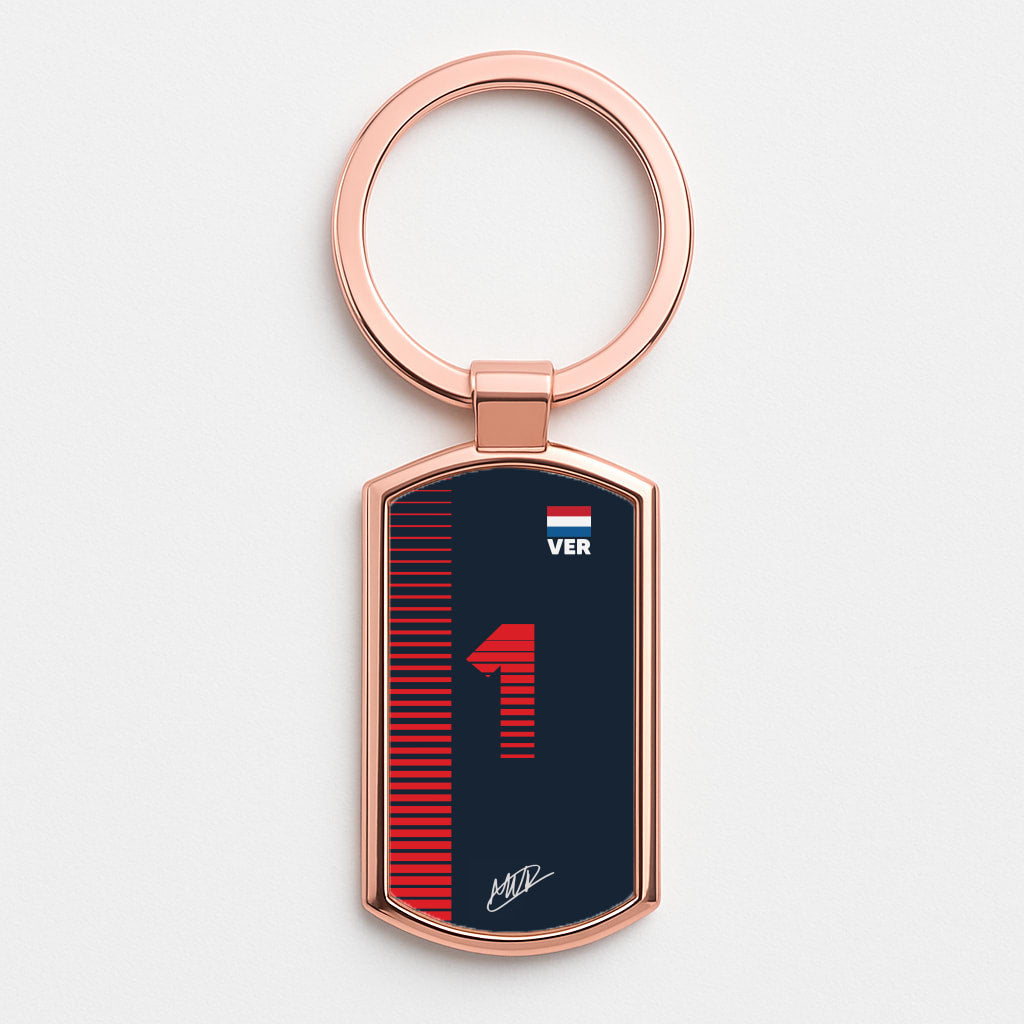 Verstappen - F1 Rose Gold Keyring