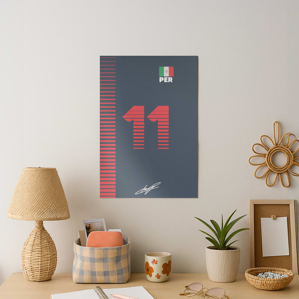 Perez - F1 Art Print