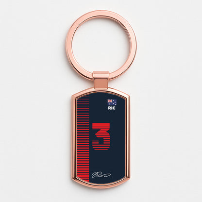 Ricciardo - F1 Rose Gold Keyring