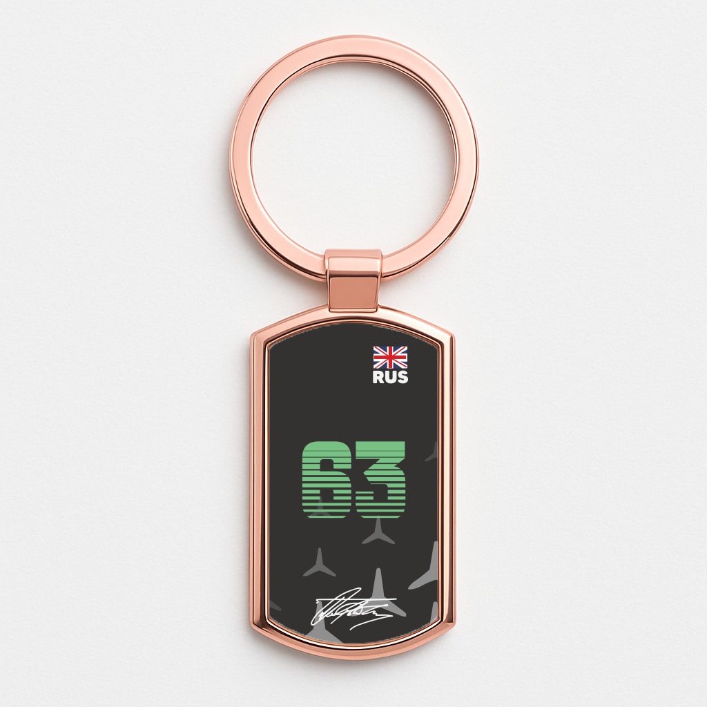 Russell - F1 Rose Gold Keyring