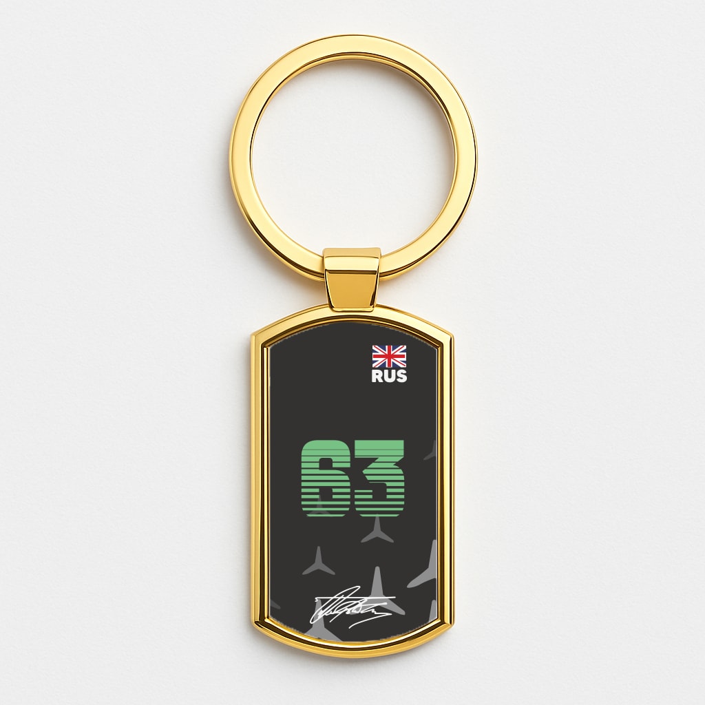 Russell - F1 Gold Keyring
