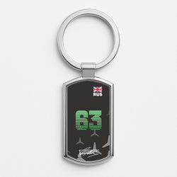 George Russel - F1 Silver Keyring