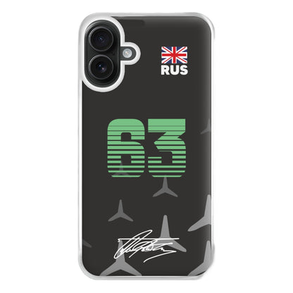 Russell - F1 Phone Case for iPhone 16 Plus