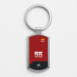 Sainz - F1 Silver Keyring