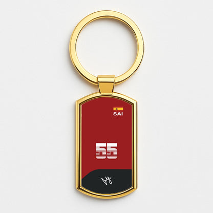 Sainz - F1 Gold Keyring